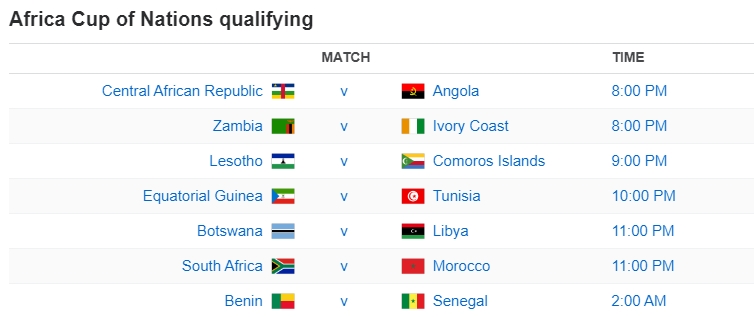 Africa Cup of Nations qualifying